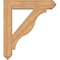 Ekena Millwork Funston Arts and Crafts Smooth Bracket w/ Offset Brace, Western Red Cedar, 7 1/2"W x 34"D x 38"H BKT0806X34X38FST03SWR - alternate 3